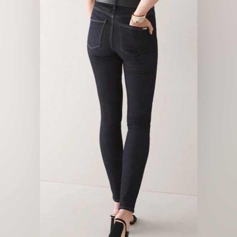 White House Black Market Dark Wash Skinny Jeans View 3